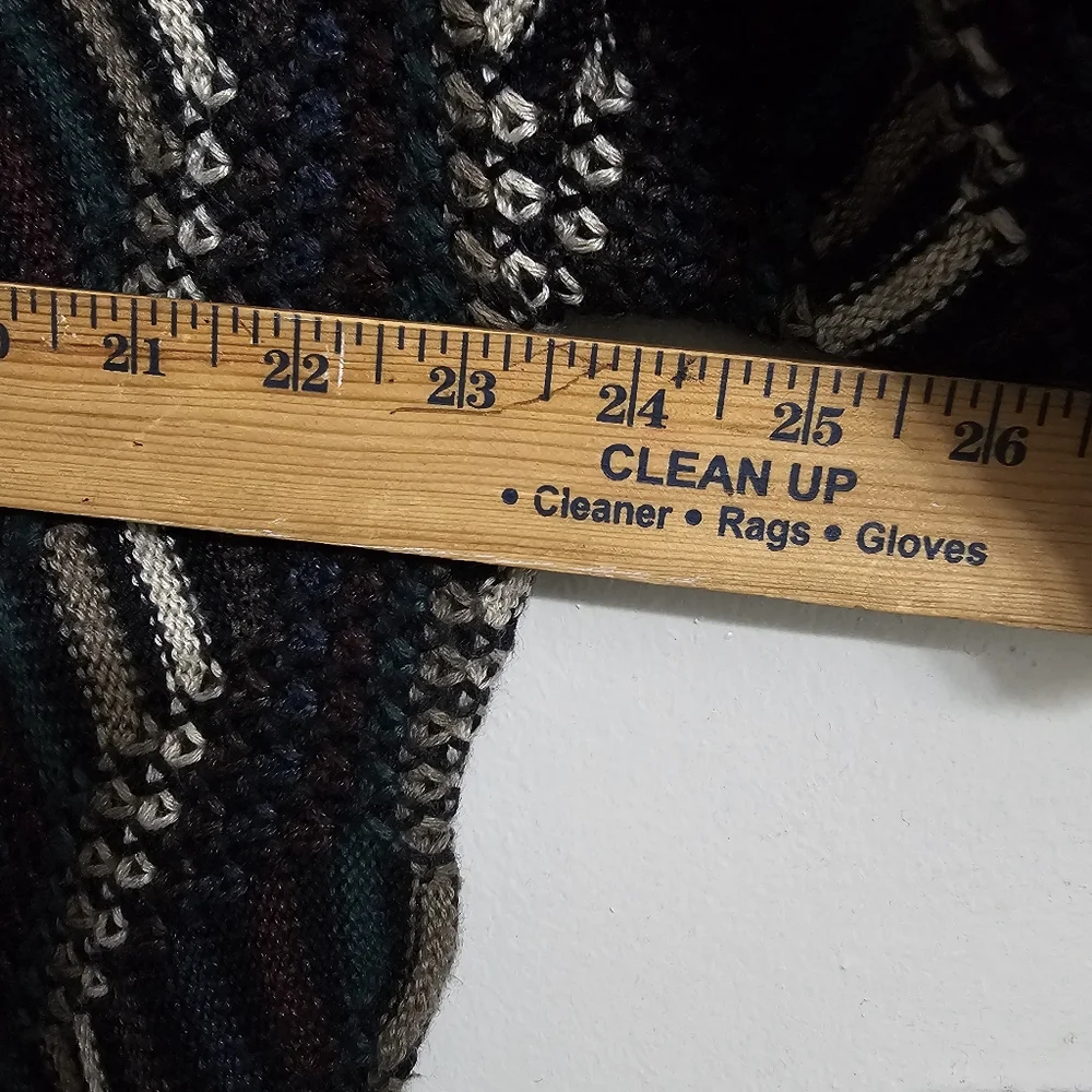 Vintage 90's TOSANI Canada Wool Blend 3D Knit Crewneck Sweater Men's Size XL - Picture 4 of 5